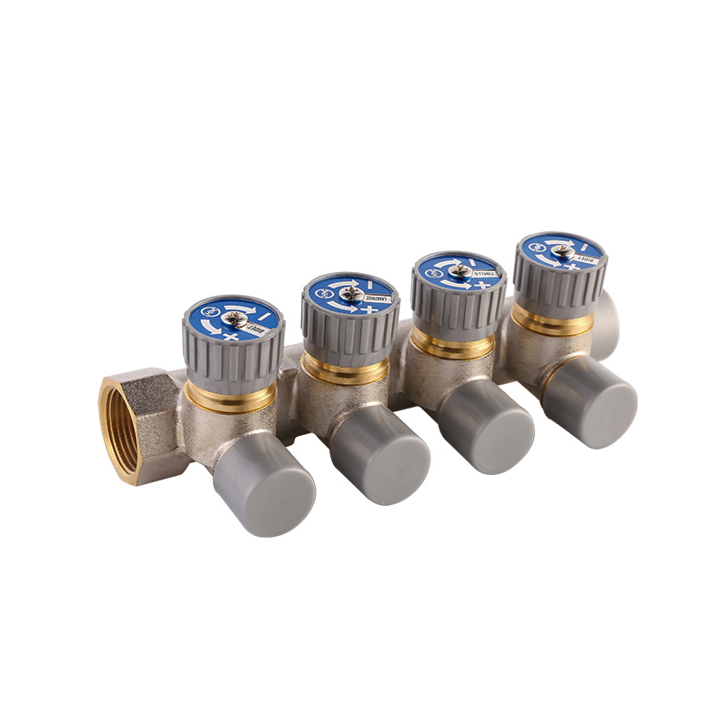 Nickel Plated Brass Manifold for Floor Heating System