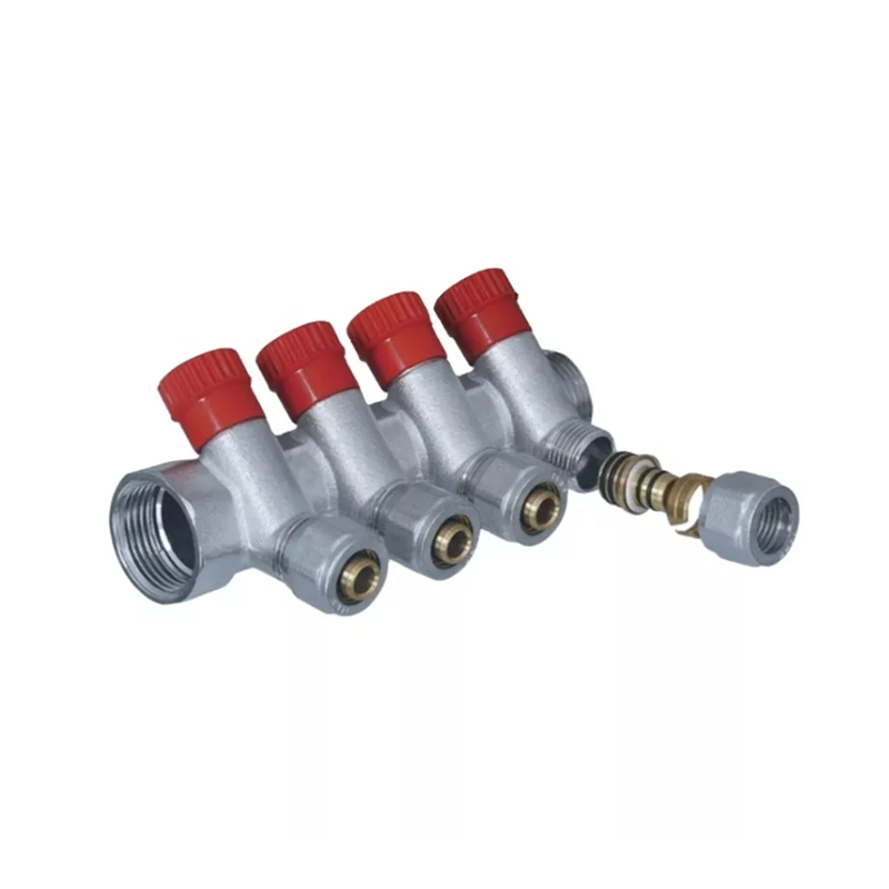 Brass Separator Adjustable Manifold For Floor Heating