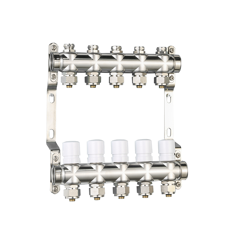 Slub stainless steel Hydronic Floor Heating Manifold