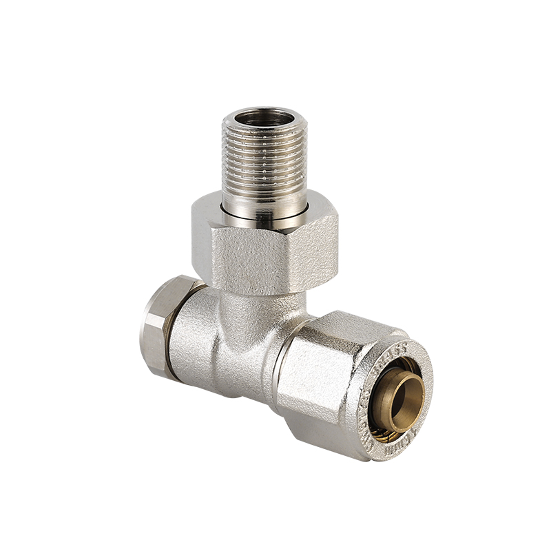 Nickel Plated Angle Type Brass Radiator Valve