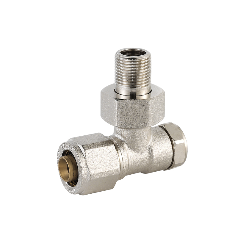 Nickel Plated Angle Type Brass Radiator Valve