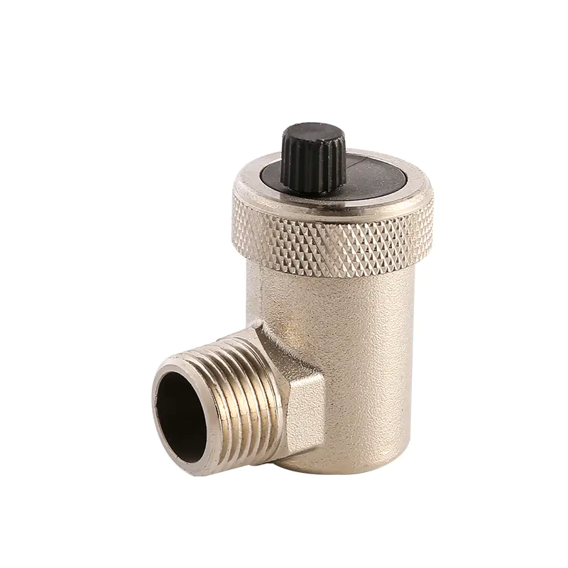 Nickel Plated Male Thread Brass Air Vent Valve