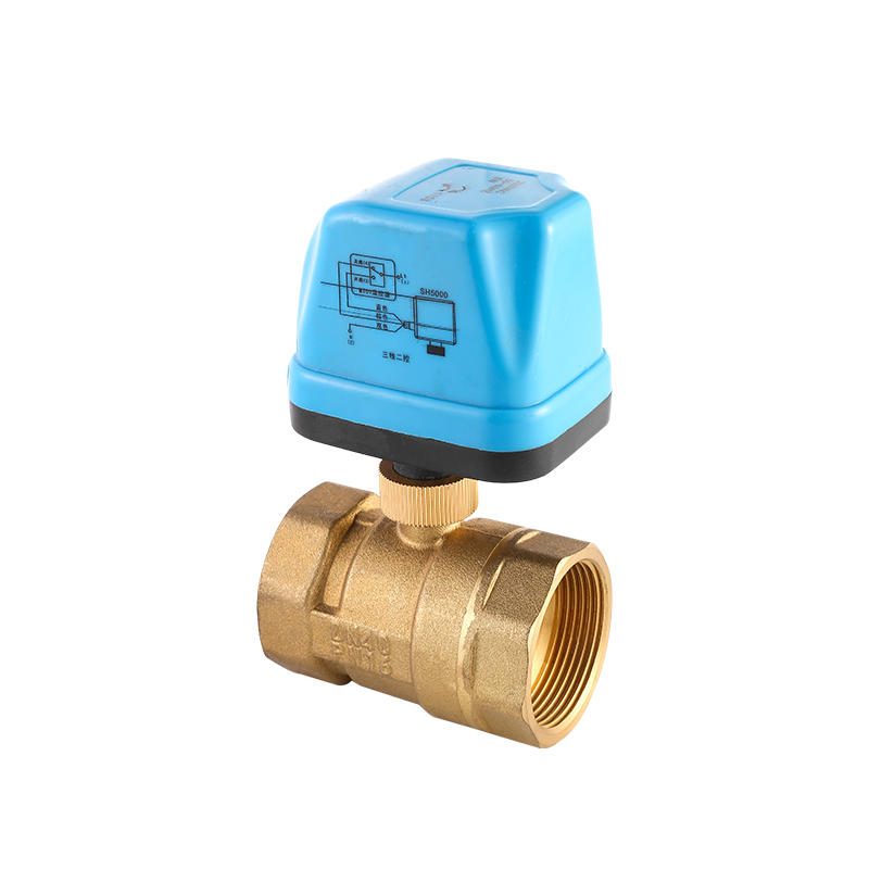 220V/110V/24V 2 Way Brass Water Electric Actuator Ball Valve  