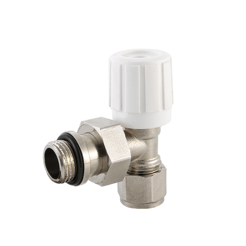 Manual Brass Radiator Valve Angle Type For Radiator Heating