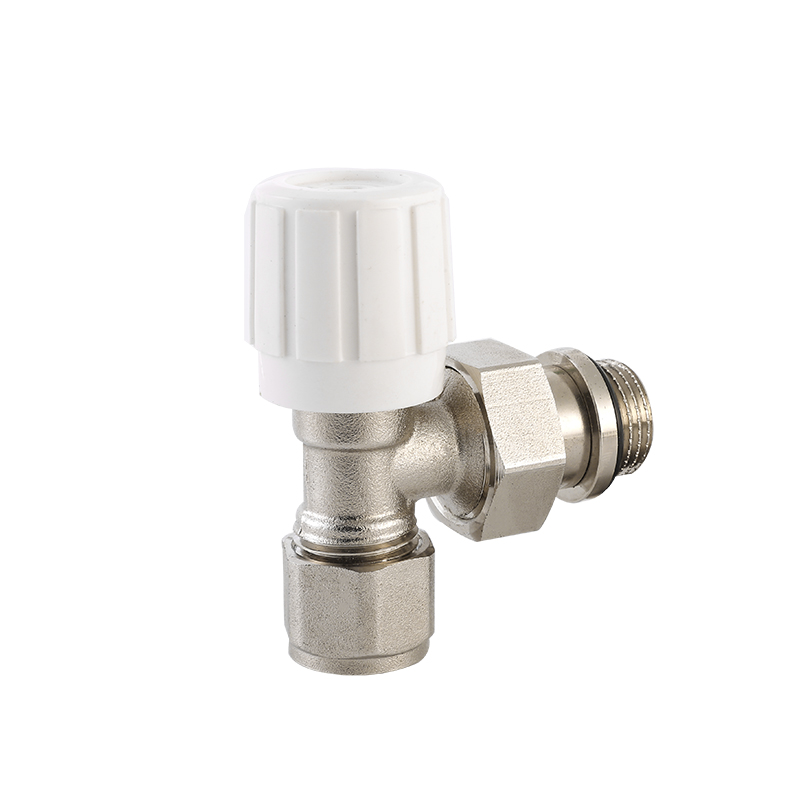 Manual Brass Radiator Valve Angle Type For Radiator Heating