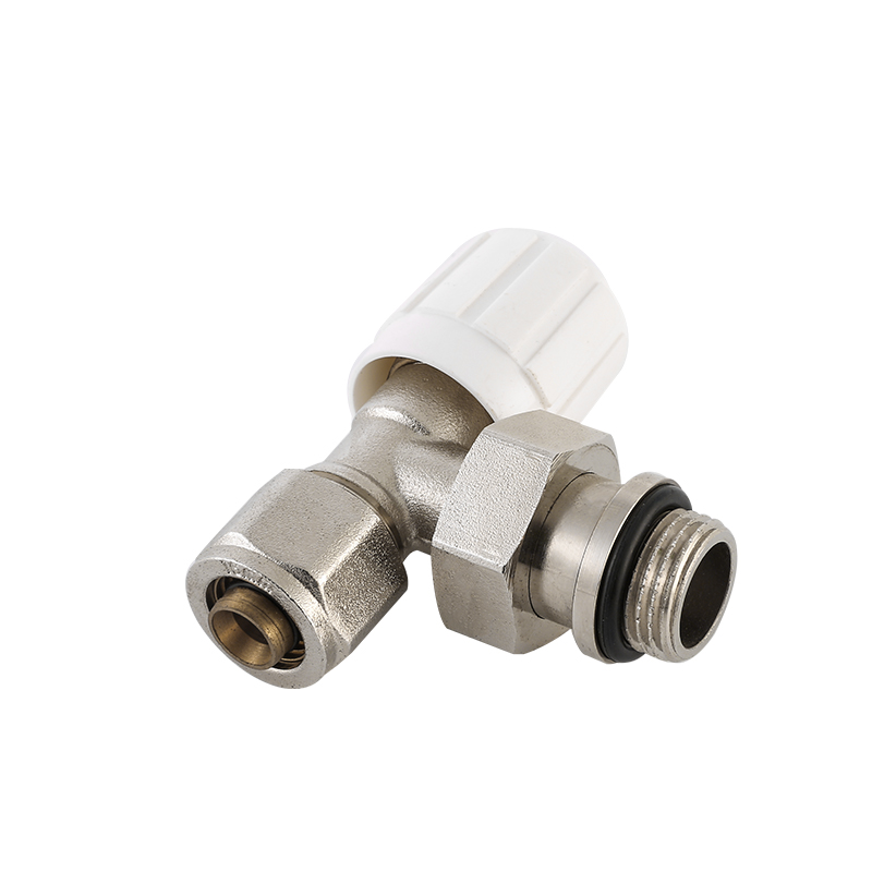 Manual Brass Radiator Valve Angle Type For Radiator Heating