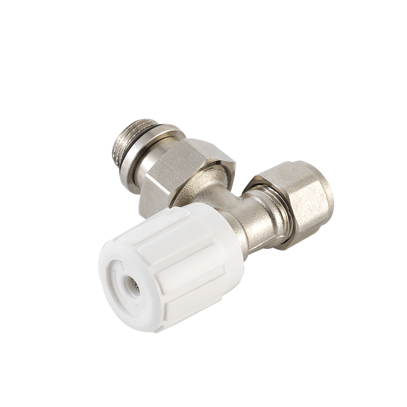 Manual Brass Radiator Valve Angle Type For Radiator Heating