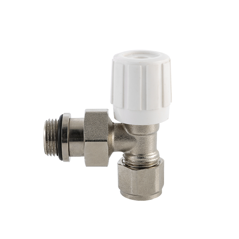 Manual Brass Radiator Valve Angle Type For Radiator Heating