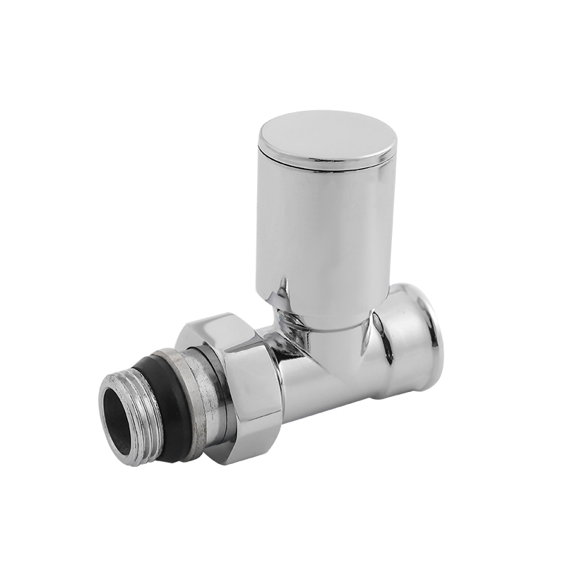 Chrome-Plated Straight Pattern Thermostatic Radiator Valve