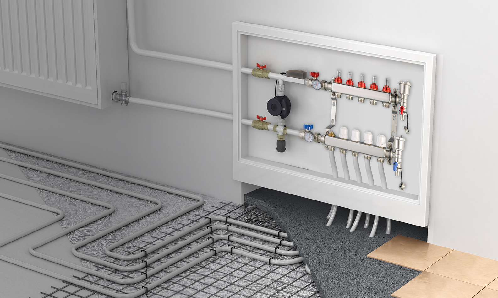 How to Install Underfloor Heating Manifold?