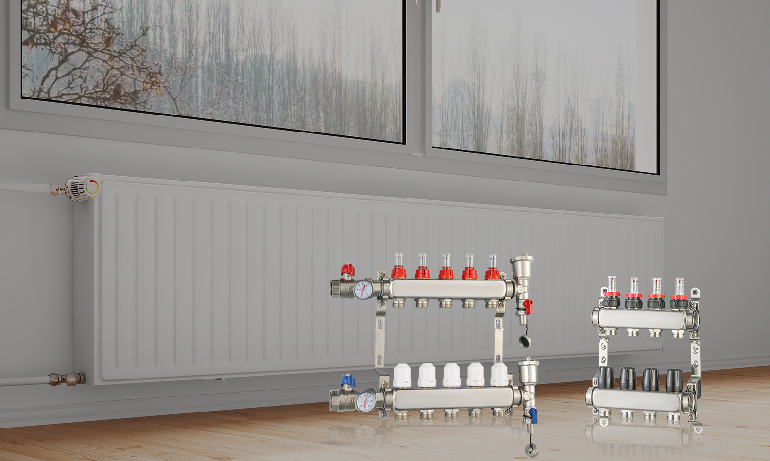 What is a floor heating water separator?